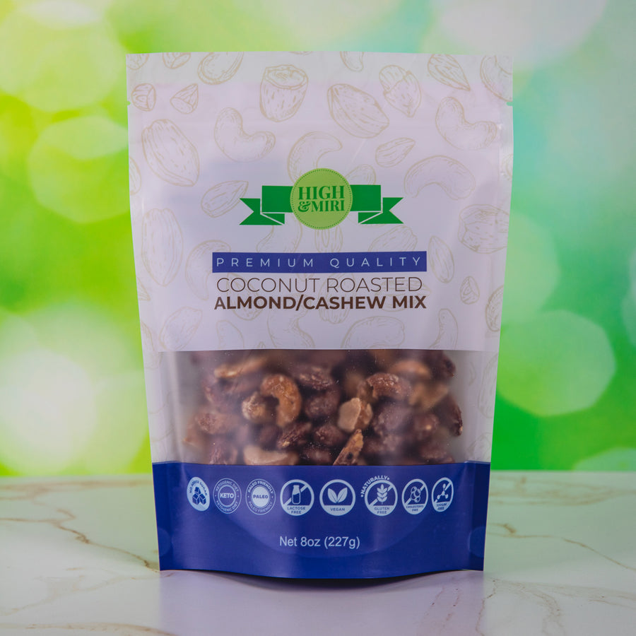 High&Miri Coconut Roasted Almond/Cashew Mix 8 oz pouch
