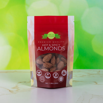 High&Miri Hot & Spicy Almonds 1.5 oz pouch