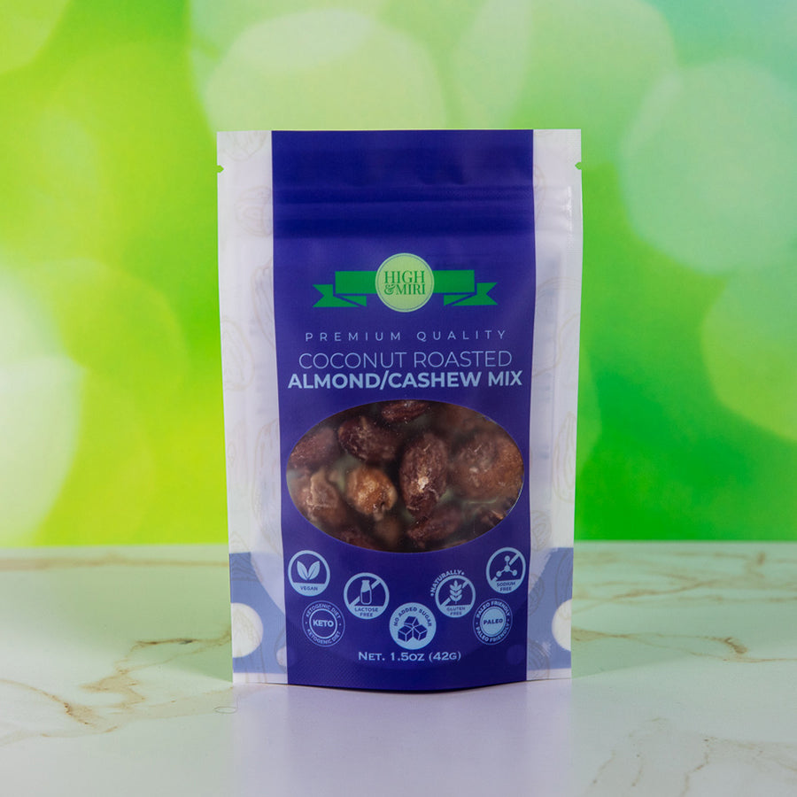 High&Miri Coconut Roasted Almond/Cashew Mix 1.5 oz pouch