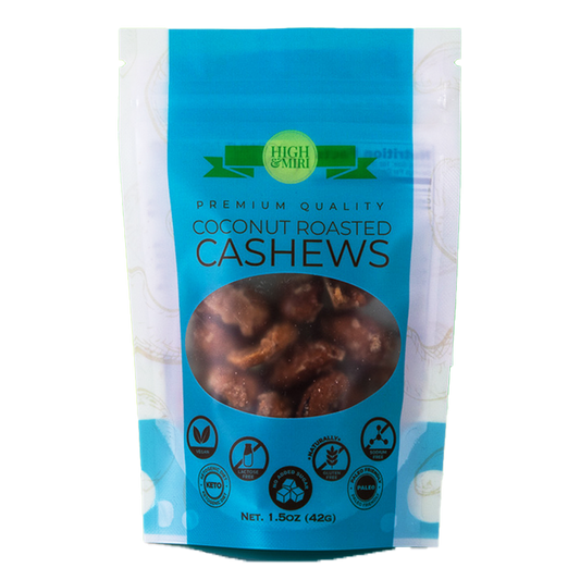 High&Miri Coconut Roasted Cashews 1.5 oz pouch