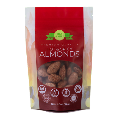 High&Miri Hot & Spicy Almonds 1.5 oz pouch