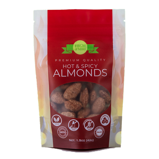 High&Miri Hot & Spicy Almonds 1.5 oz pouch