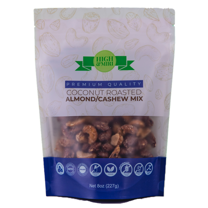 High&Miri Coconut Roasted Almond/Cashew Mix 8 oz pouch