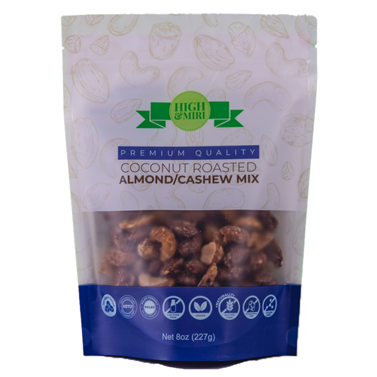 High&Miri Coconut Roasted Almond/Cashew Mix 8 oz pouch